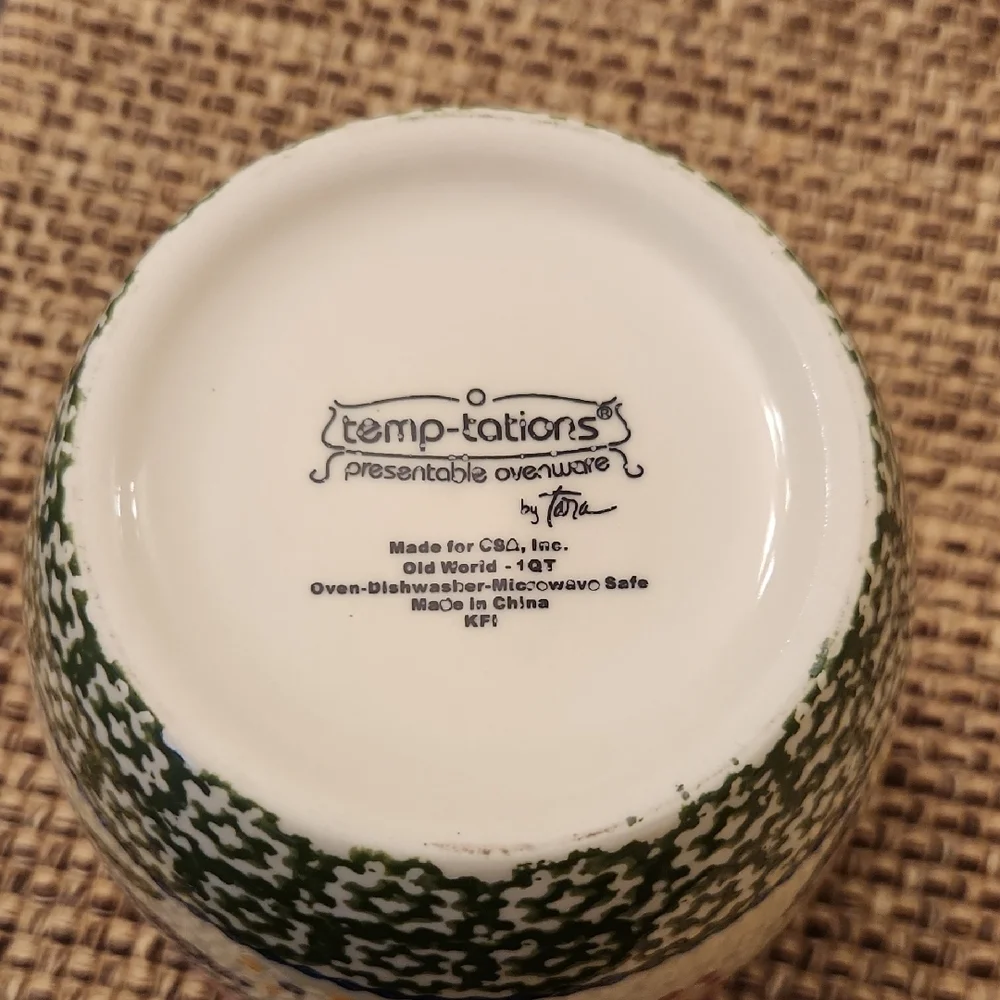 Temp-Tations Old World by Tara Confetti 1 QT Bowl